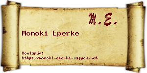 Monoki Eperke névjegykártya